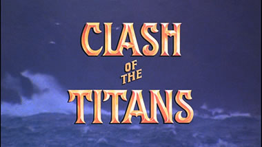 The Clash of Titans title